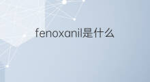 fenoxanil是什么意思 fenoxanil的中文翻译、读音、例句