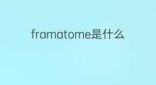 framatome是什么意思 framatome的中文翻译、读音、例句