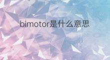 bimotor是什么意思 bimotor的中文翻译、读音、例句