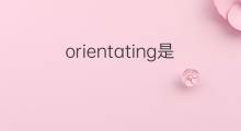 orientating是什么意思 orientating的中文翻译、读音、例句
