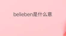 belieben是什么意思 belieben的中文翻译、读音、例句