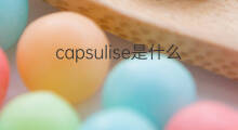 capsulise是什么意思 capsulise的中文翻译、读音、例句
