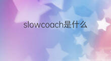 slowcoach是什么意思 slowcoach的中文翻译、读音、例句