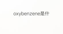 oxybenzene是什么意思 oxybenzene的中文翻译、读音、例句