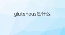 glutenous是什么意思 glutenous的中文翻译、读音、例句