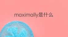 maximally是什么意思 maximally的中文翻译、读音、例句