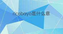 ricobayo是什么意思 ricobayo的中文翻译、读音、例句