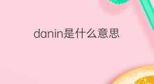danin是什么意思 danin的中文翻译、读音、例句