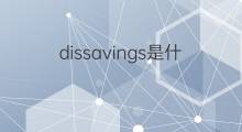 dissavings是什么意思 dissavings的中文翻译、读音、例句