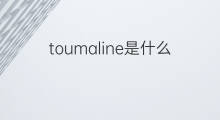 toumaline是什么意思 toumaline的中文翻译、读音、例句