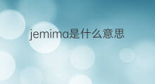 jemima是什么意思 jemima的中文翻译、读音、例句