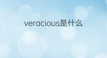 veracious是什么意思 veracious的翻译、读音、例句、中文解释