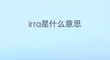 irra是什么意思 irra的中文翻译、读音、例句