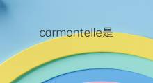 carmontelle是什么意思 carmontelle的中文翻译、读音、例句