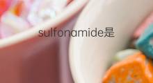 sulfonamide是什么意思 sulfonamide的中文翻译、读音、例句