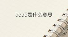 doda是什么意思 doda的中文翻译、读音、例句