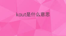 kaut是什么意思 kaut的中文翻译、读音、例句