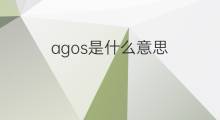 agos是什么意思 agos的中文翻译、读音、例句