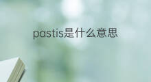 pastis是什么意思 pastis的中文翻译、读音、例句
