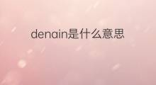denain是什么意思 denain的翻译、读音、例句、中文解释