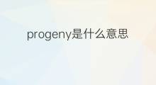 progeny是什么意思 progeny的中文翻译、读音、例句