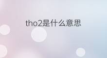 tho2是什么意思 tho2的中文翻译、读音、例句