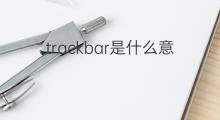 trackbar是什么意思 trackbar的中文翻译、读音、例句