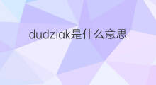 dudziak是什么意思 dudziak的中文翻译、读音、例句