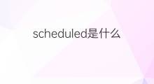 scheduled是什么意思 scheduled的中文翻译、读音、例句