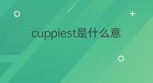 cuppiest是什么意思 cuppiest的中文翻译、读音、例句