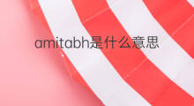 amitabh是什么意思 amitabh的中文翻译、读音、例句
