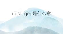 upsurged是什么意思 upsurged的翻译、读音、例句、中文解释