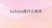 luckeys是什么意思 luckeys的中文翻译、读音、例句