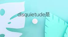disquietude是什么意思 disquietude的中文翻译、读音、例句