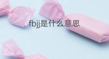 fbjj是什么意思 fbjj的中文翻译、读音、例句