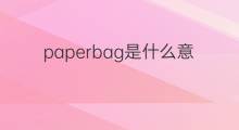 paperbag是什么意思 paperbag的中文翻译、读音、例句