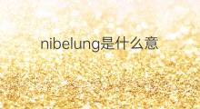 nibelung是什么意思 nibelung的中文翻译、读音、例句