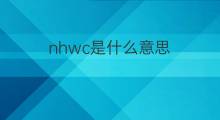 nhwc是什么意思 nhwc的中文翻译、读音、例句