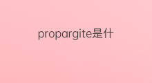 propargite是什么意思 propargite的翻译、读音、例句、中文解释