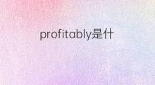 profitably是什么意思 profitably的翻译、读音、例句、中文解释