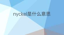 nyckel是什么意思 nyckel的中文翻译、读音、例句