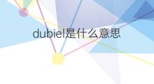 dubiel是什么意思 dubiel的翻译、读音、例句、中文解释