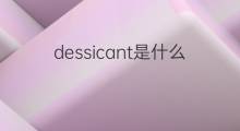 dessicant是什么意思 dessicant的中文翻译、读音、例句