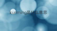 kunming是什么意思 kunming的中文翻译、读音、例句