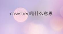 cowshed是什么意思 cowshed的中文翻译、读音、例句