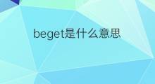 beget是什么意思 beget的中文翻译、读音、例句