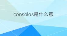 consolas是什么意思 consolas的中文翻译、读音、例句