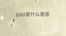 psbl是什么意思 psbl的翻译、读音、例句、中文解释