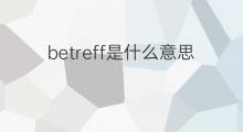 betreff是什么意思 betreff的中文翻译、读音、例句