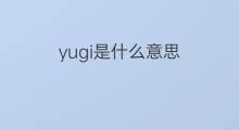 yugi是什么意思 yugi的中文翻译、读音、例句